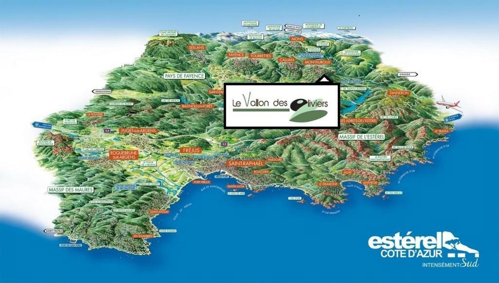 Le Vallon Des Oliviers Montauroux Dış mekan fotoğraf